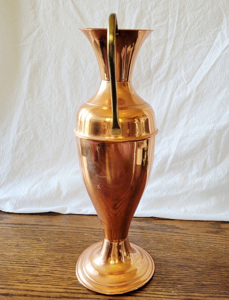 MCM Copper Pitcher with Brass Handle