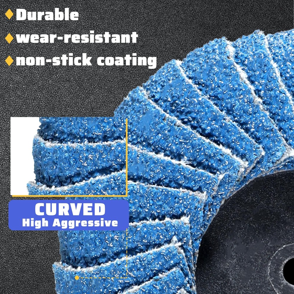 15PCS Die Grinder Sanding Disc 2 Inch Roll Lock Quickly Change Blue