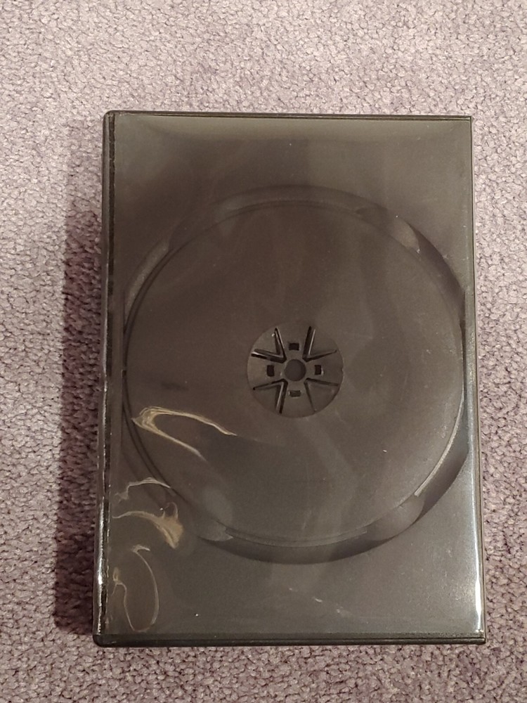 1 Black 22mm "Chubby" 6 Disc CD/DVD Storage Box Case