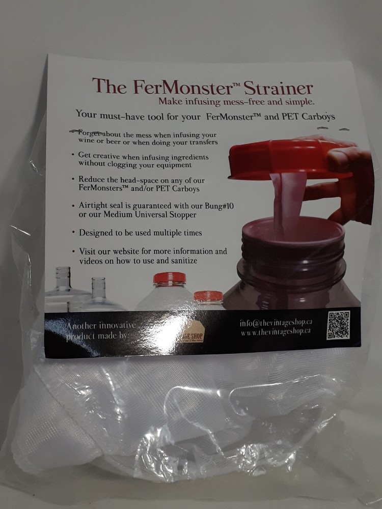 FerMonster Monster Mesh Strainer Plastic Ring, Make Infusing Mess-Free & Simple!