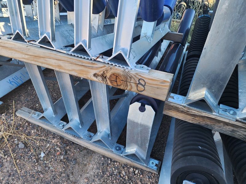 Large Quantity of Conveyor 60 inch Belt Components Return Rollers # 3949