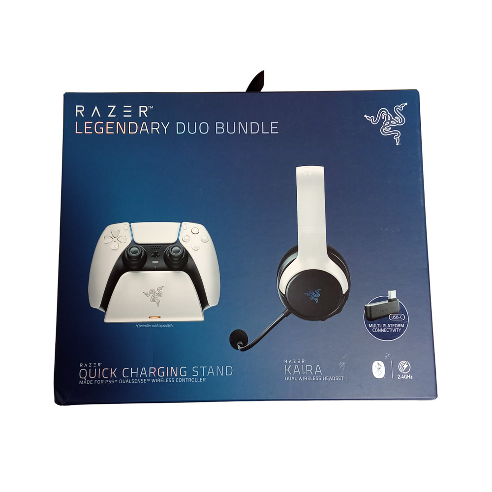 Razer Legendary Duo Bundle for PlayStation 5, White/Black