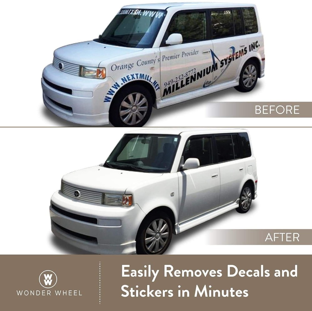 Wonder Wheel Adhesive Remover and Car Decals Eraser 1 Pack Solid Decal