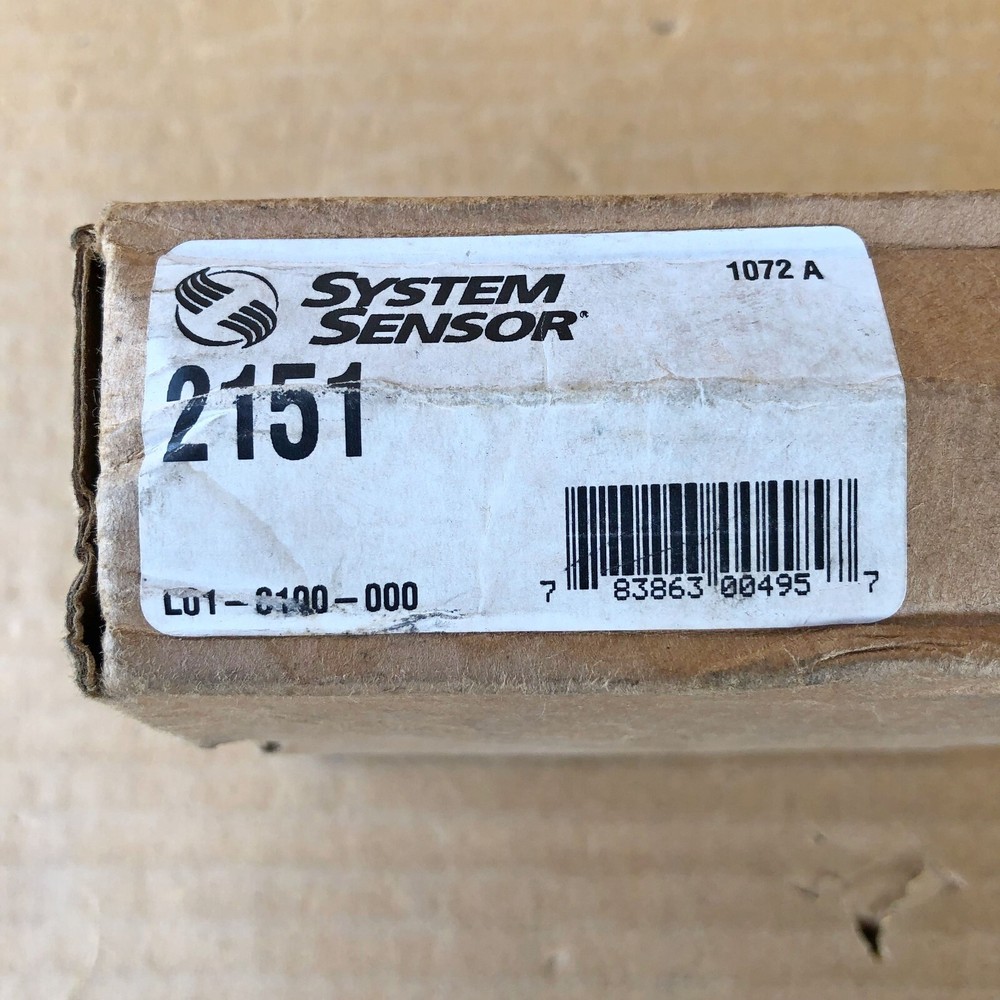 SYSTEM SENSOR 2151 PHOTOELECTRIC SMOKE DETECTOR