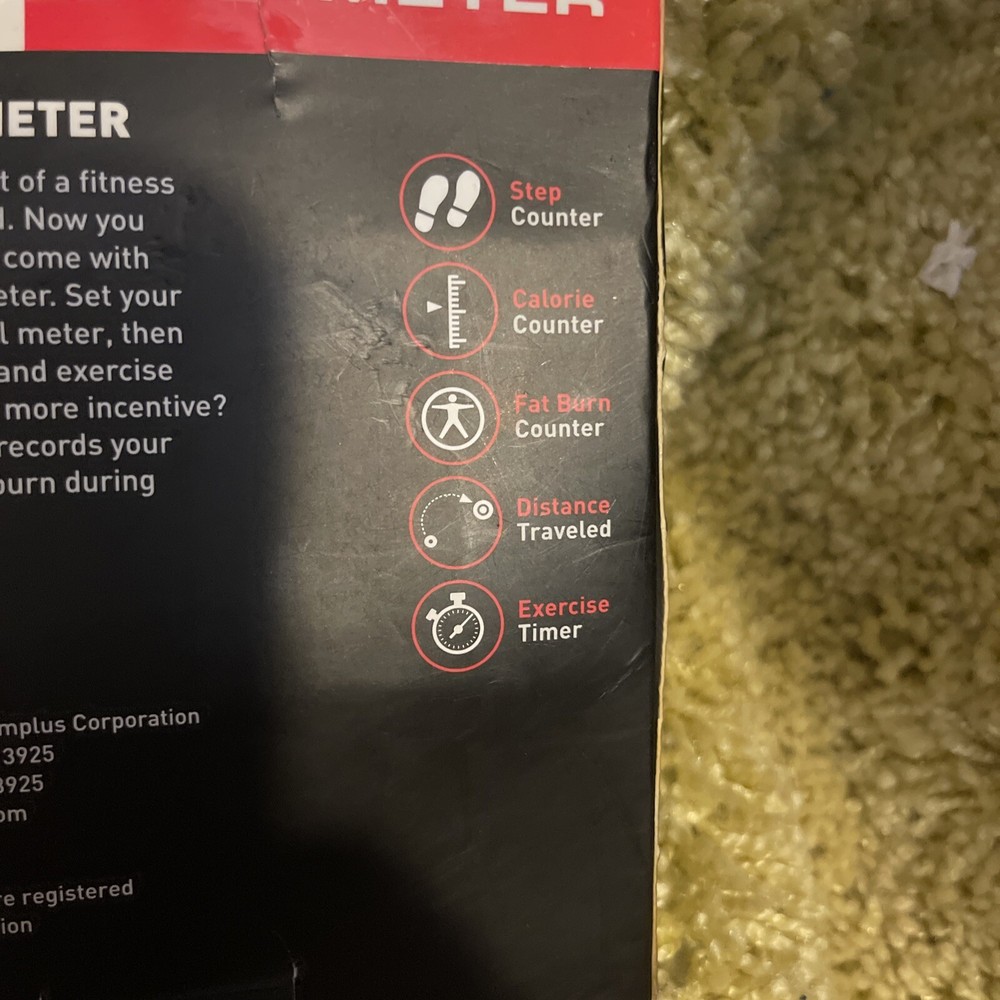 Perfect Active Pedometer Step Distance Calories Pace New