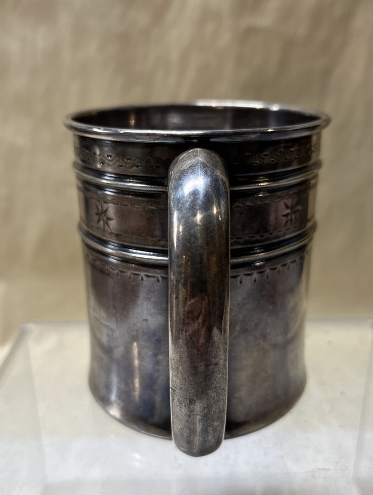 Gorham Sterling Child’s Mug c 1874 Monogram