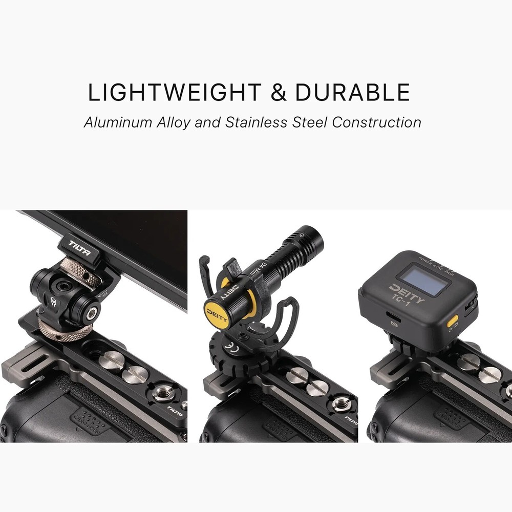 TILTA TA-NTMP-B Multi-Functional NATO Mounting Plate - Black