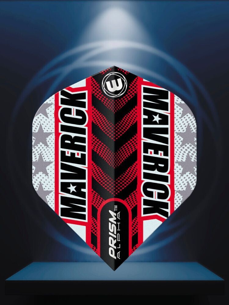 Winmau Prism Alpha Grey & Red Flight