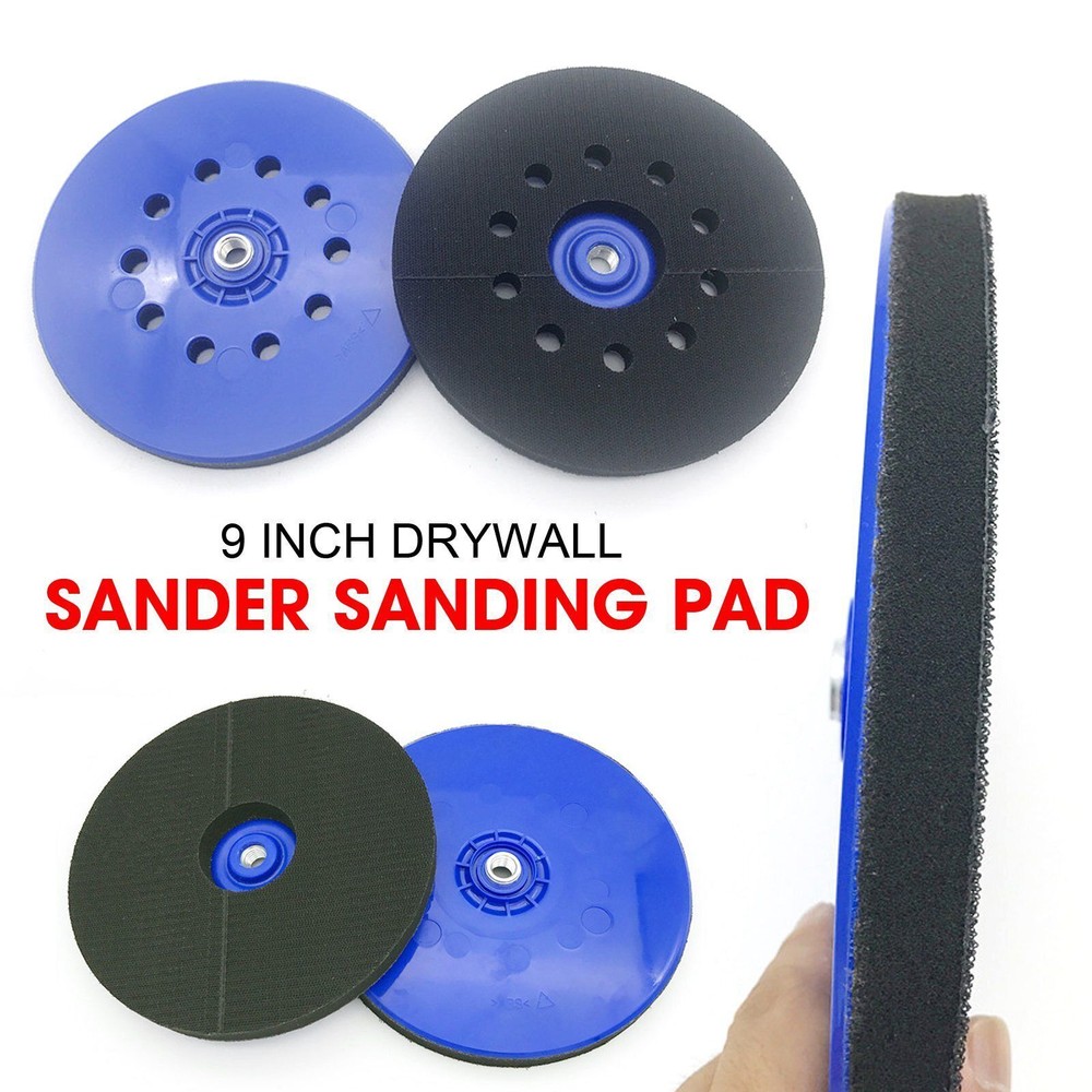 9 Inch Drywall Sander Sanding Pad Replacement Dustless Sanding Disk Backup Pads