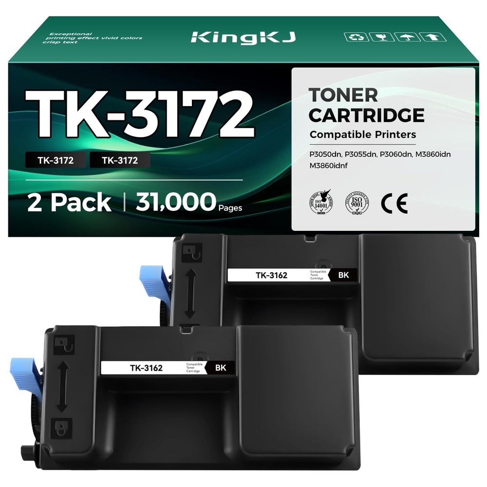 TK-3172 TK3172 Toner Cartridges 2-Pack High Capacity With Chip Replacement for K