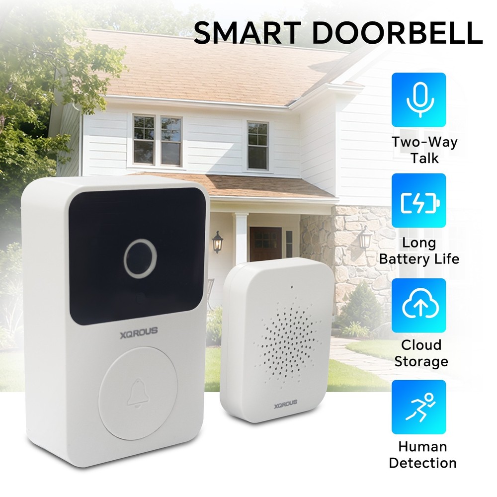 XQROUS Security Access Control Wireless Home Video Intercom Doorbell