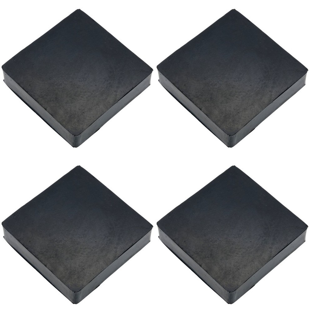 4" Jewelers Block Square Rubber 1" Thick 4 Pcs