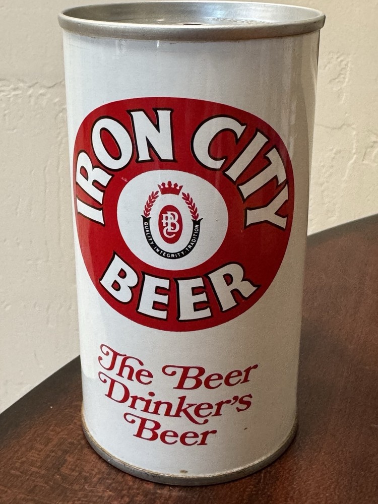 Iron City Mountaineers - WV bottom lid - Empty Beer Can - pull tab can