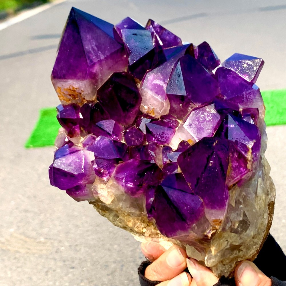 4.6LB Natural Amethyst geode quartz clustercrystal specimen Healing