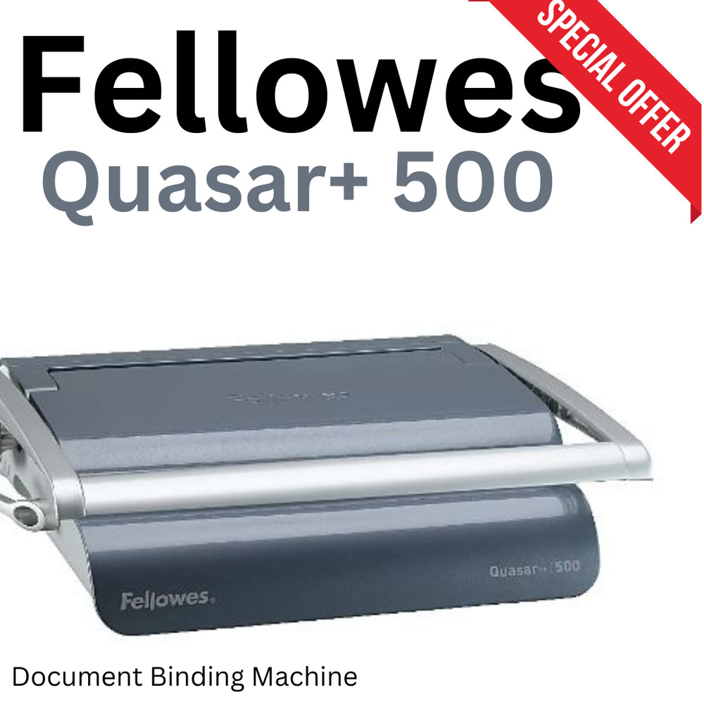 [Fellowes] Quasar+ 500 Document Binding Machine, Bind up to 500 Sheets!