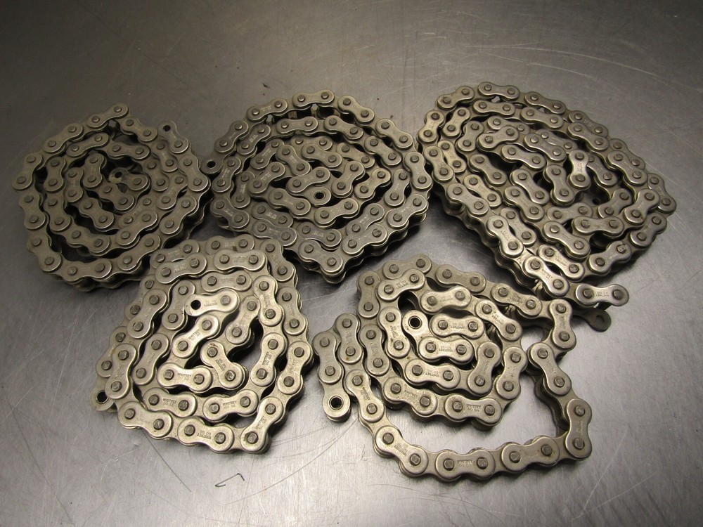 Whitney 50-1 SS Riveted Roller Chain 15' In Five Sections.