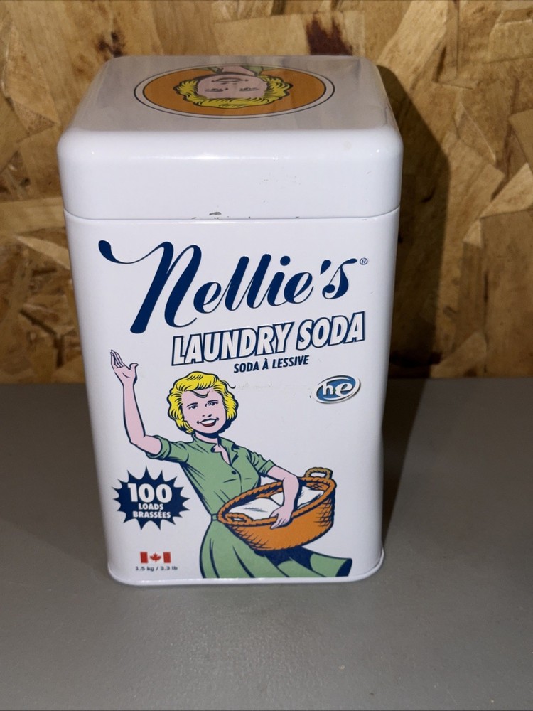 Nellie's Laundry Soap Tin Classic Empty Collectible Container For Everyday Use