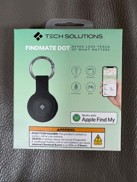 NEW Tech Solutions Findmate Dot Tracker – Works with Apple Find My