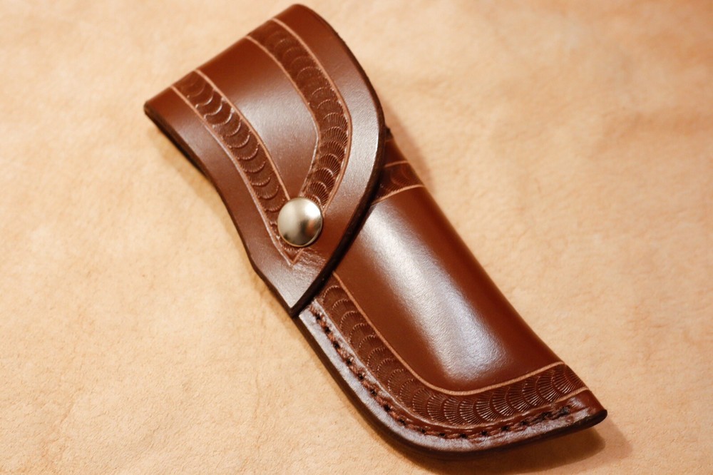 Custom Leather Sheath for Buck 110