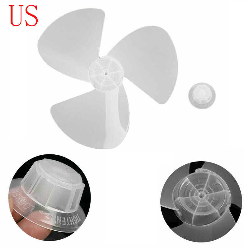 Five-Leave Fan Blade 16 Inch Replacement with Nut Cover General Accessories