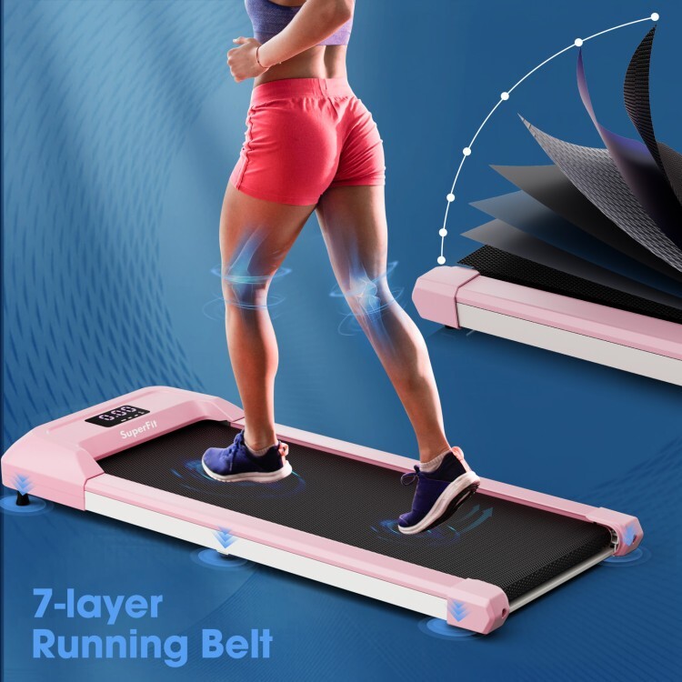 2.25 HP Home Treadmill Under Desk Walking Pad Running Machine w/Remote Control