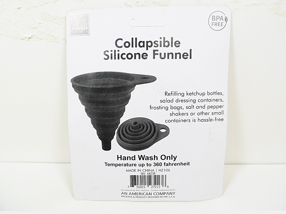 Collapsible Silicone Pouring Funnel Ingredient Refilling Funnels Containers