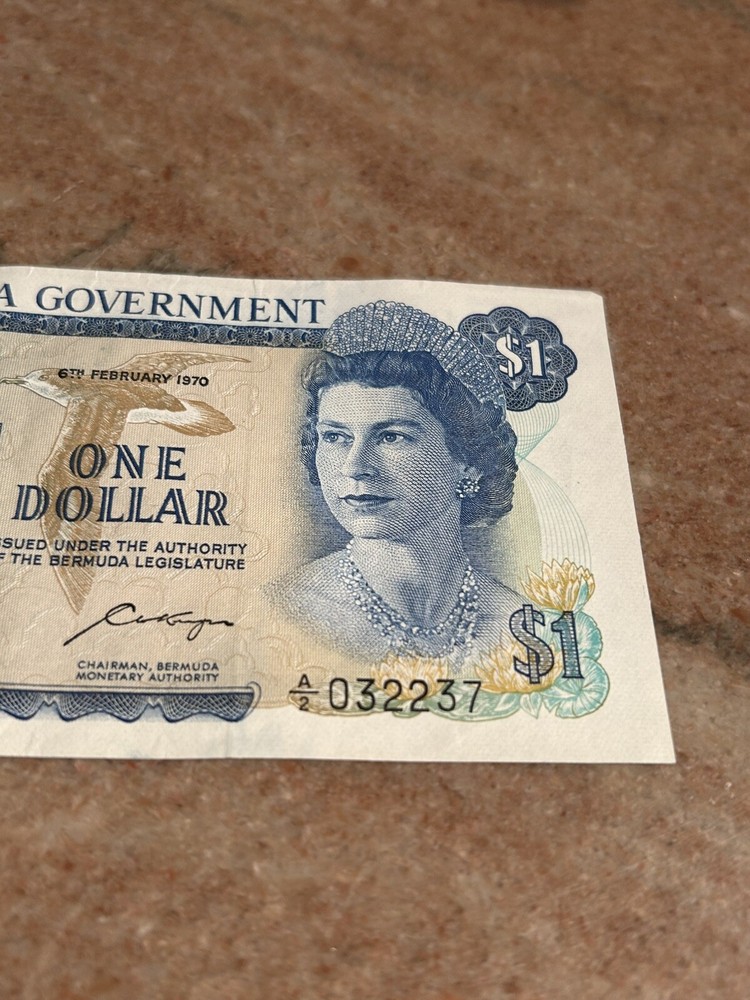 Bermuda Government 1970 $1 Banknote