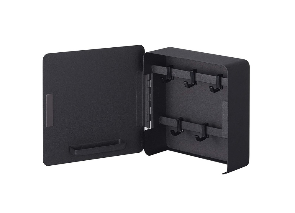 Magnetic key hook 2 tiers black 4800