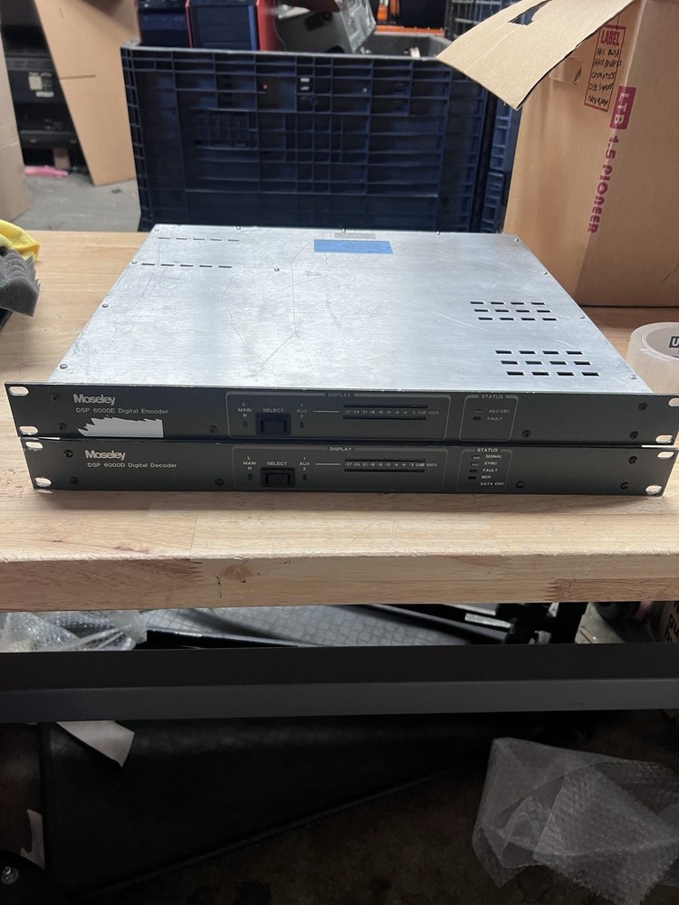 Moseley DSP-6000E Digital 4 CH Encoder and DSP-6000D Digital 4 CH Decoder SET