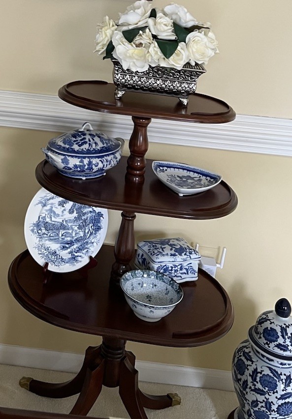 Antique Mahogany Shelving