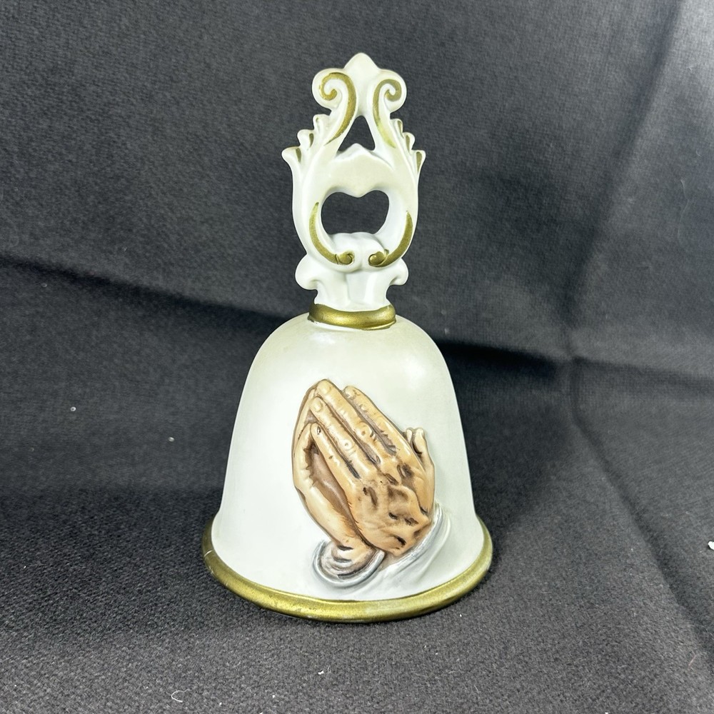 Christian/ Religious Bells - Praying Hands Ceramic