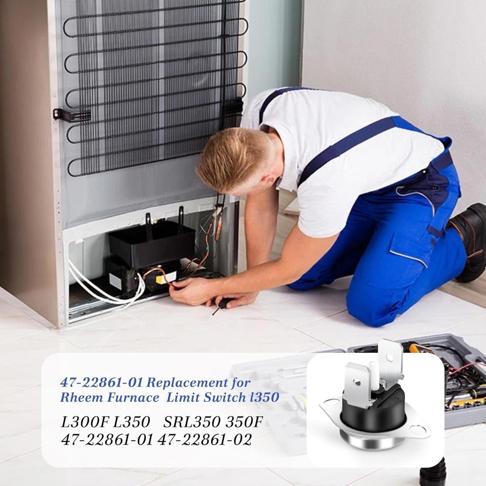 Furnace Limit Switch Copper Metal Surface Mount Manual Temperature Control