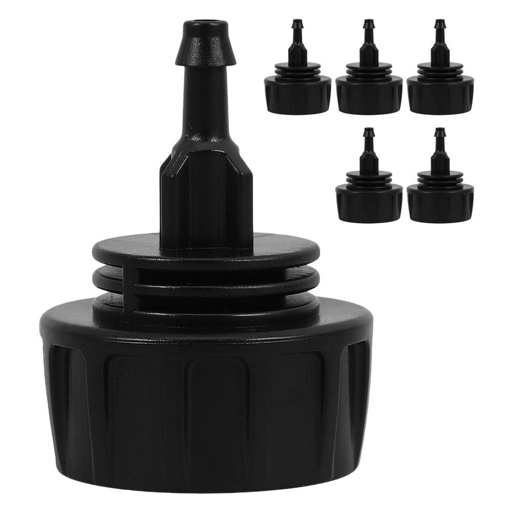 6 Pcs Hose Coupling Replacement Quick Connect Drip Irrigation Adapter Black