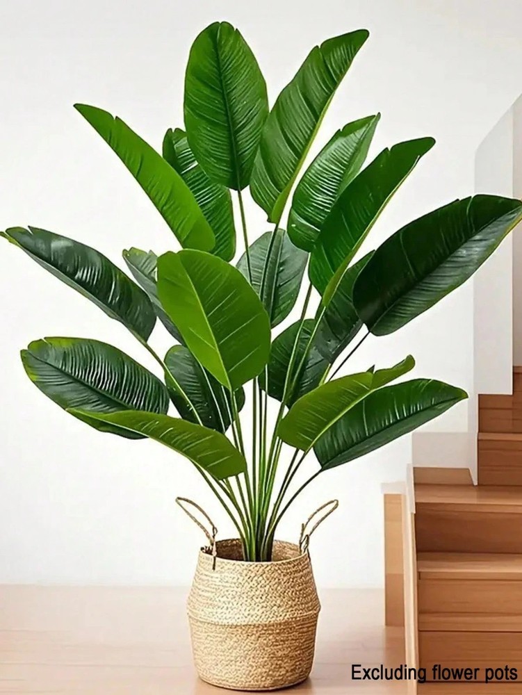 2 pcs 81cm Large Artificial Green Plants, Banana Tree without pot
