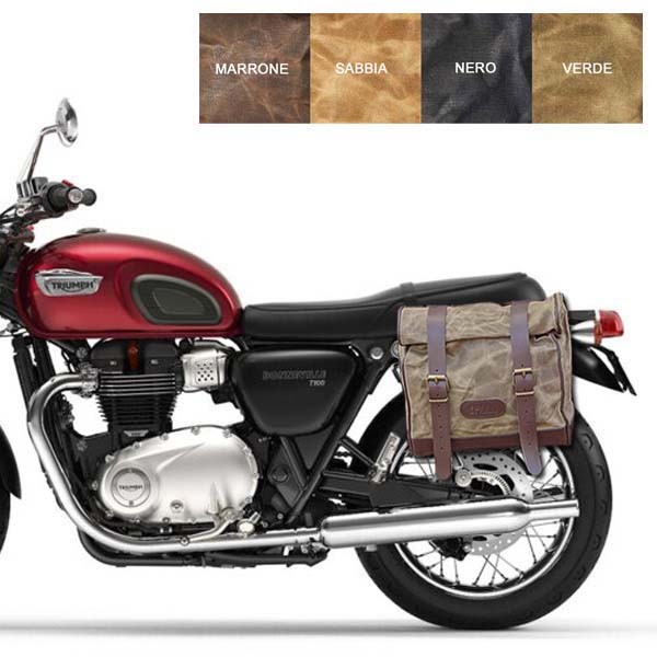 Large Right Quick Release Bag Kit Black for Triumph T100 LC from 2017