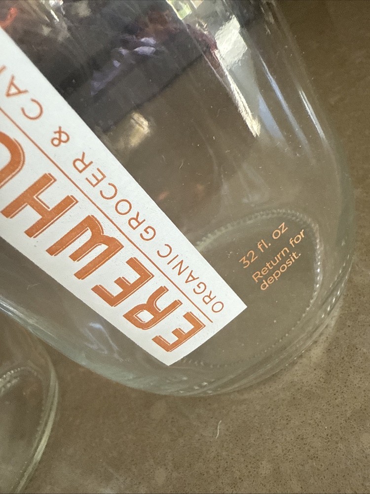 5 Erewhon Glass Jar / Bottle 32oz - No Lids!
