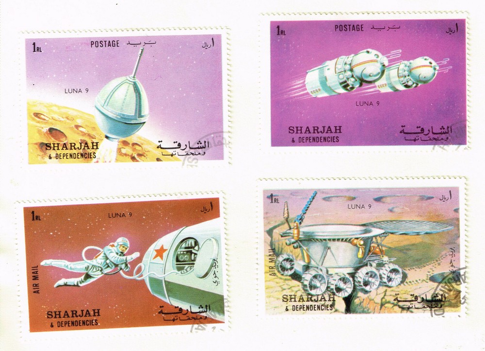 Sharjah Space Soviet Moon Exploration set 1964