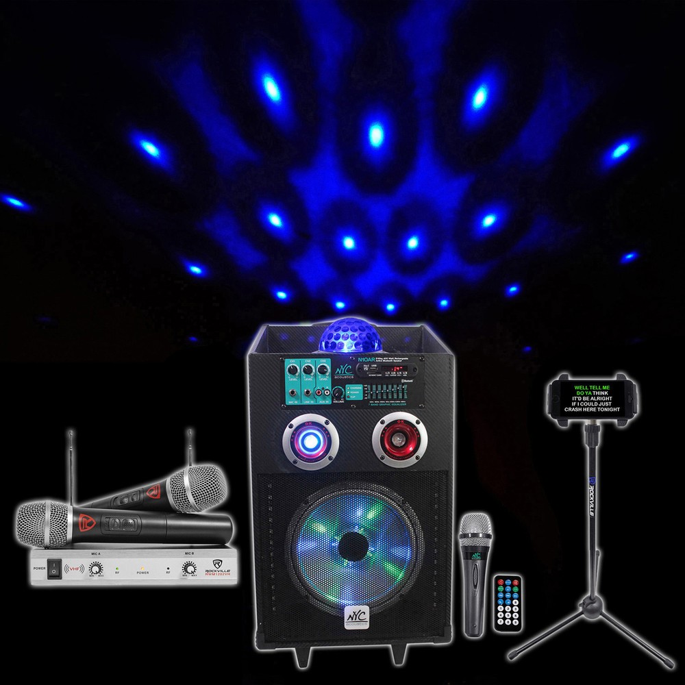 NYC Acoustics 10" Bluetooth Karaoke Machine/System 4 ipad/iphone/Android/Tablet