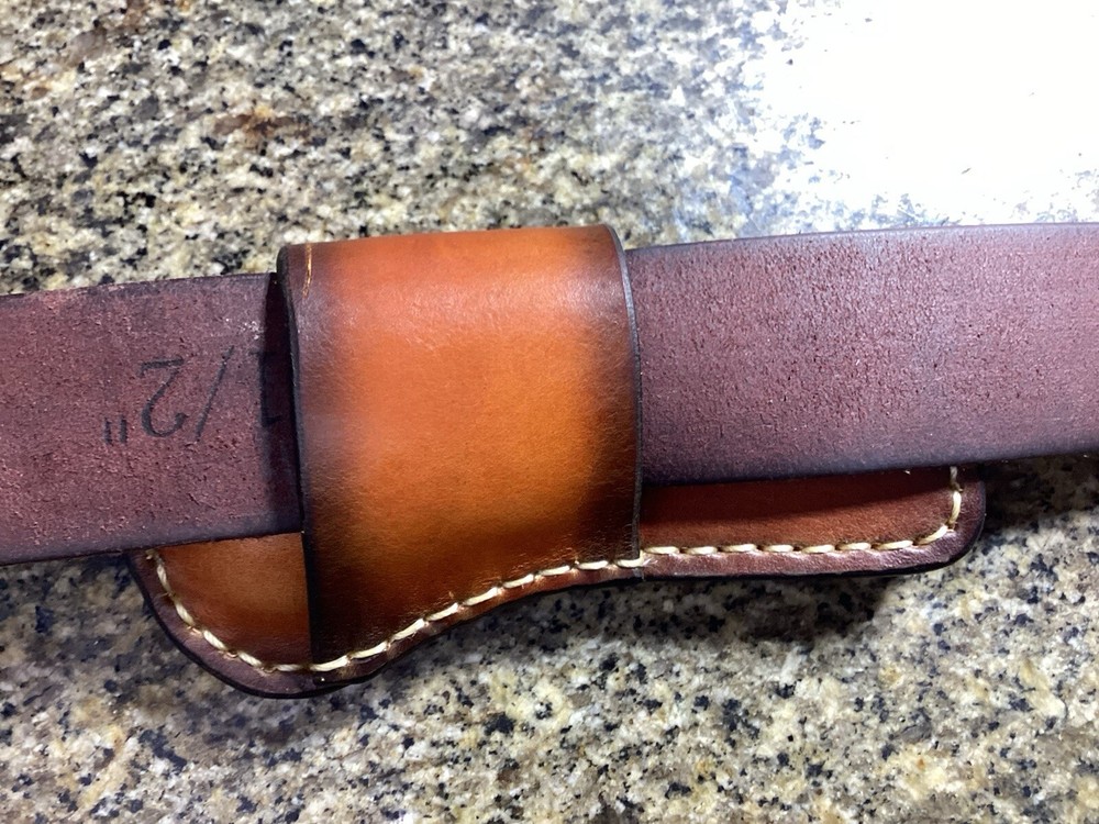 Leather Folding Knife Sheath Horizontal for Trapper Size (Sheath Only)