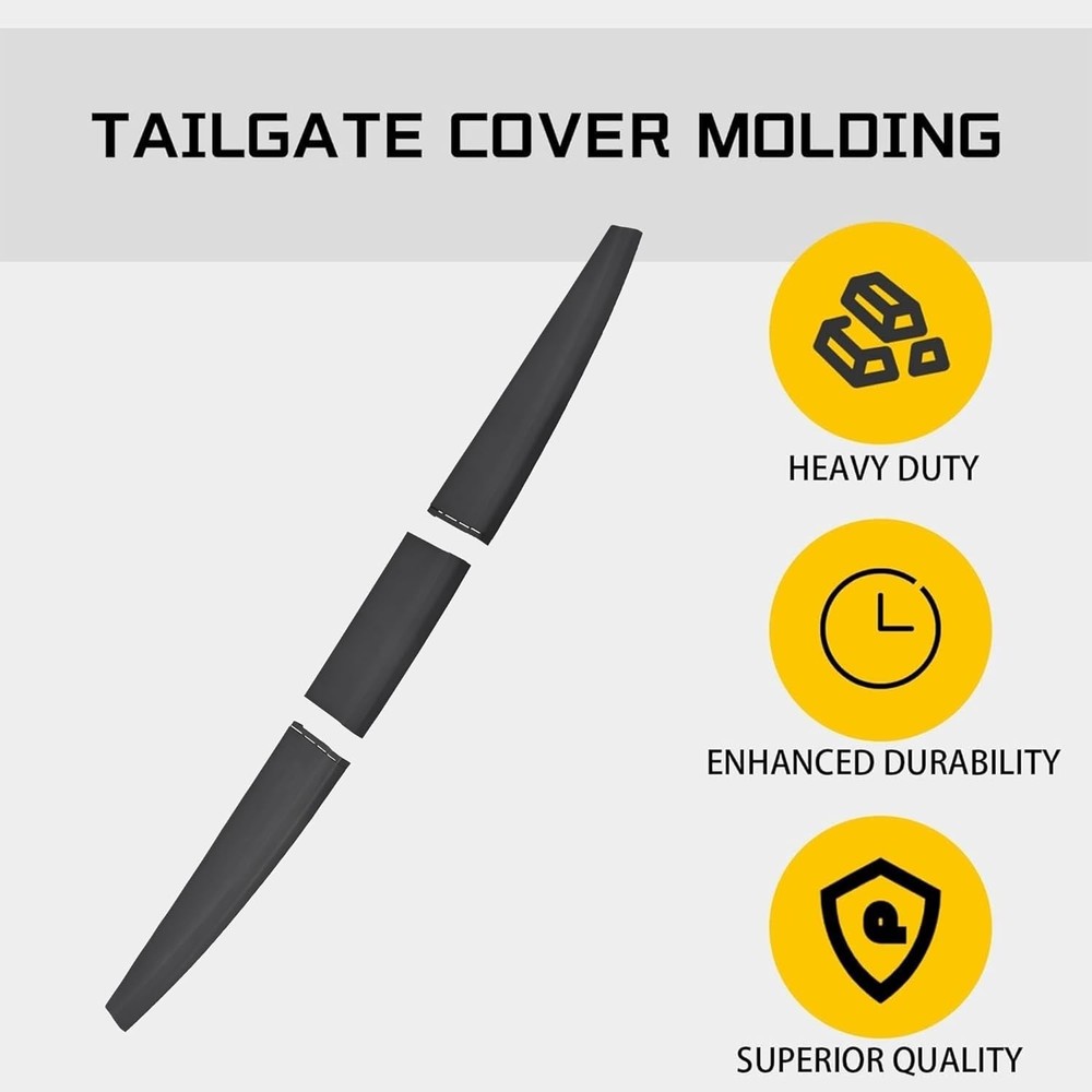 Tailgate Cover Molding Top Cap Protector Spoiler for 2009-2018 Dodge Ram Pickup