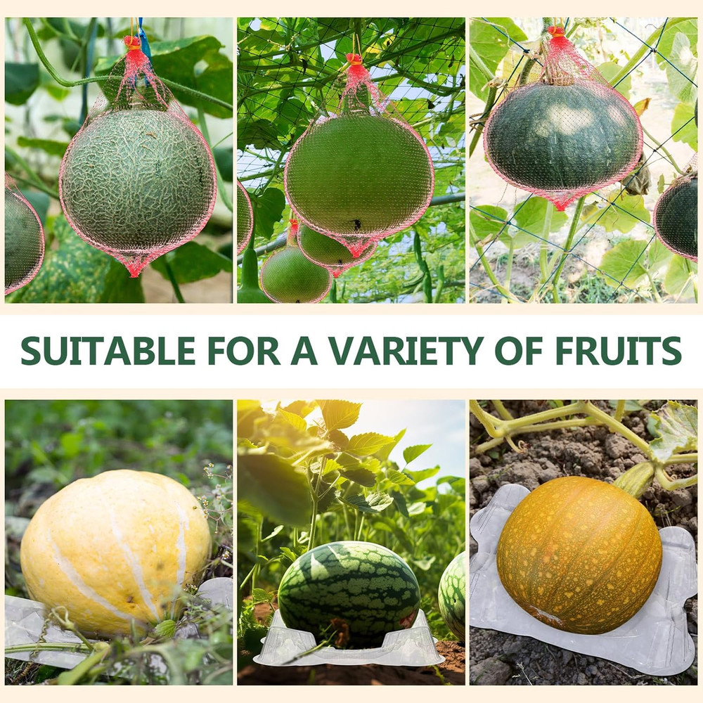 150 Pcs Melon Cradle Melon Nets Hammock Set, Thickened Watermelon Holder, Hol...