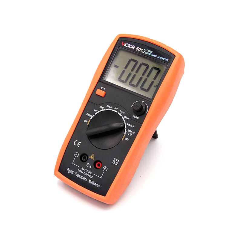 VICTOR 6013 Digital Capacitance Multimeter Manual Range Capacitor Tester ✦KD