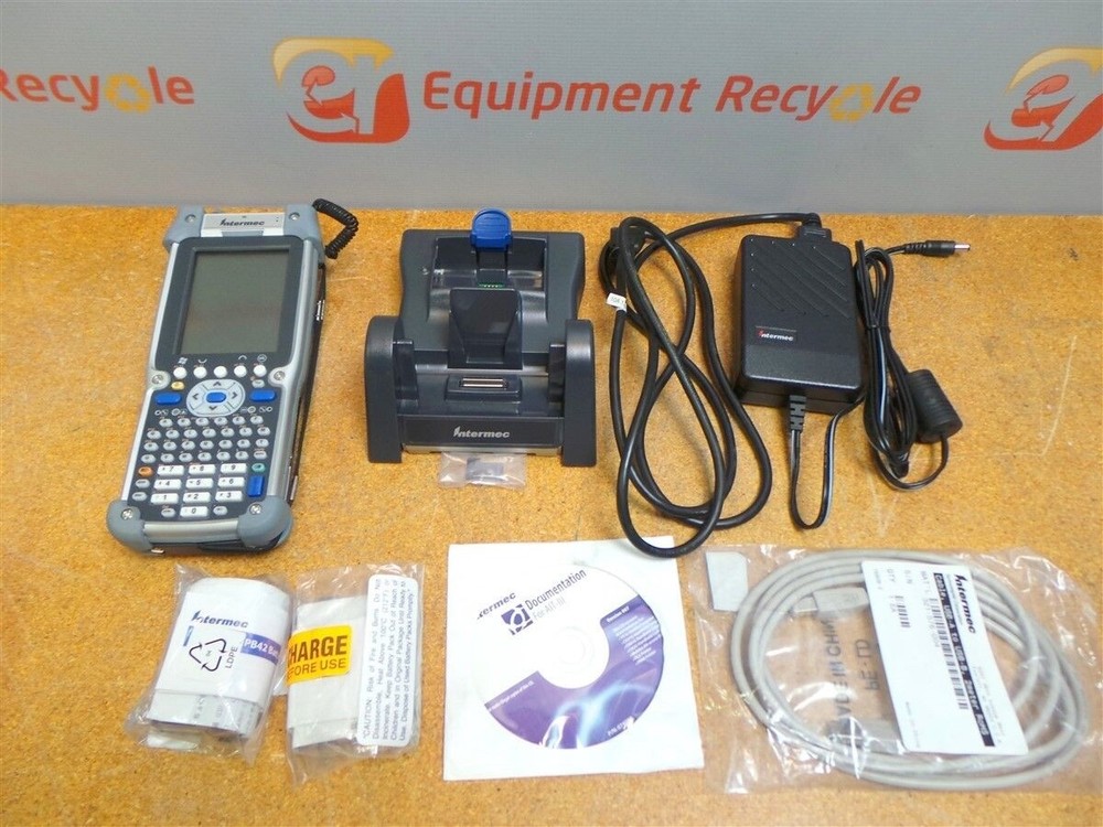 Intermec CK61 Handheld Barcode Scanner Computer Dock Batteries New