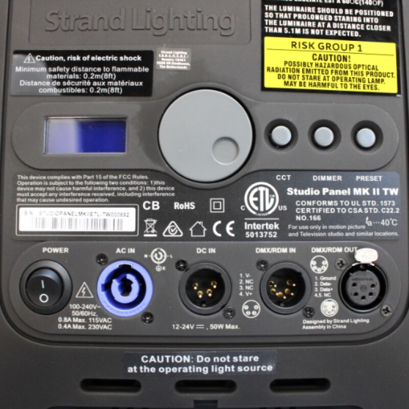 Strand Lighting Studio Panel MK II Tunable White Light LED Panel Luminaire 50W