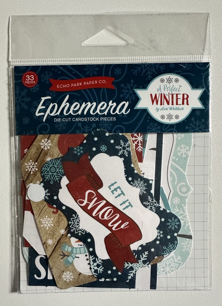 Echo Park Ephemera Die Cut Packs Multiple Variations Available-You Choose