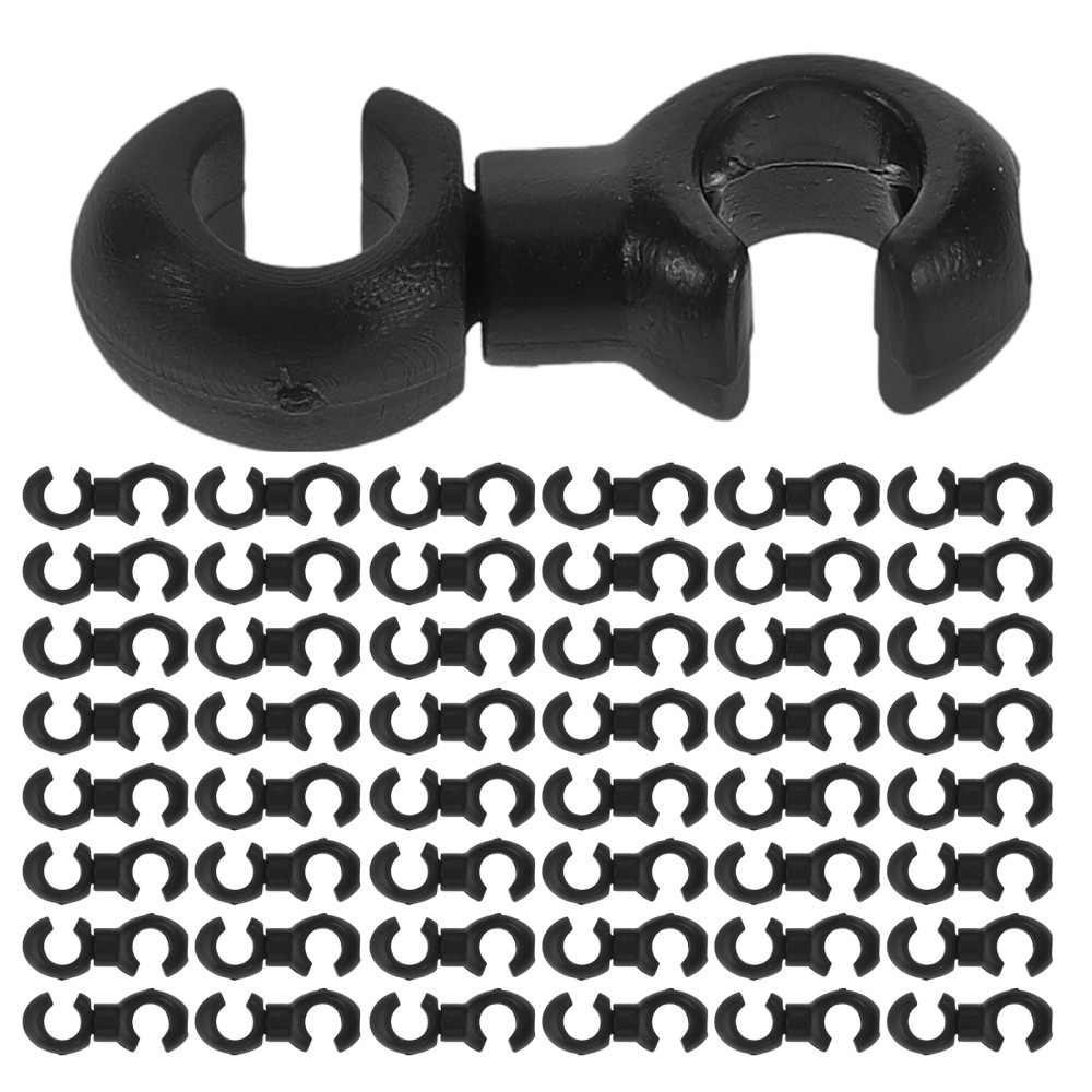 100 Pcs Brake Line Clamps Cable Wire Saddle Bicycle Locks Attachment Clips
