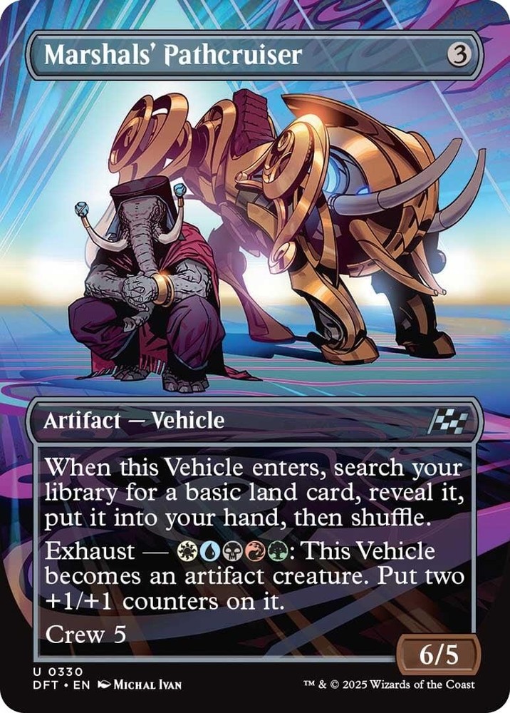 Marshals' Pathcruiser (Borderless) Aetherdrift 330 MTG NM