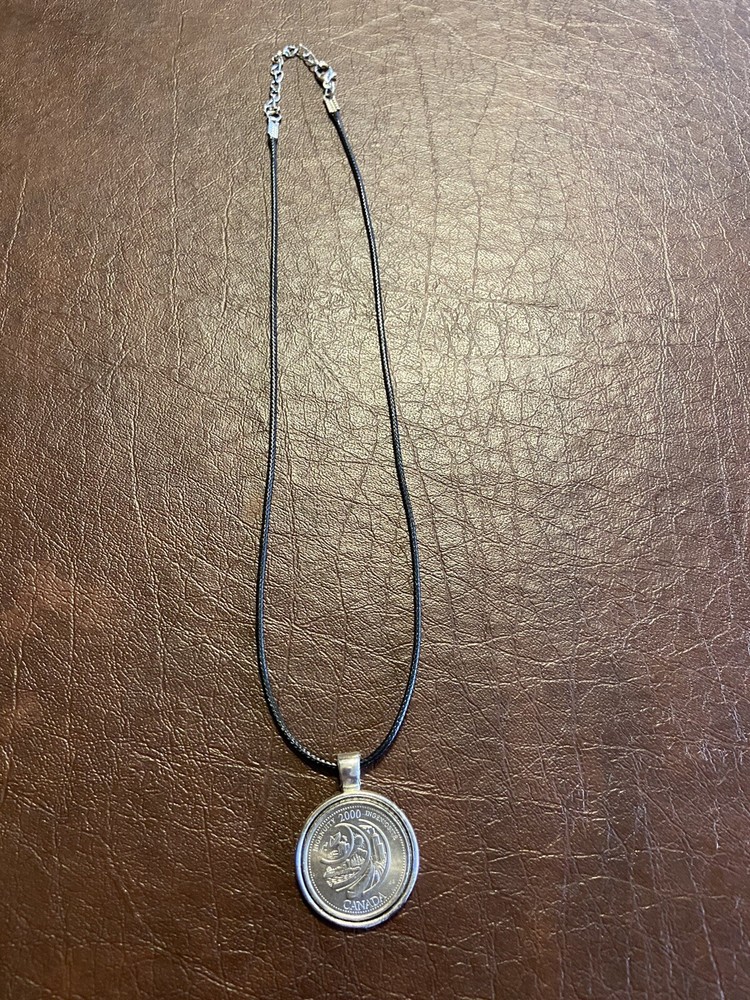 Canada Millennium Ingenuity 25 Cent Coin Necklace