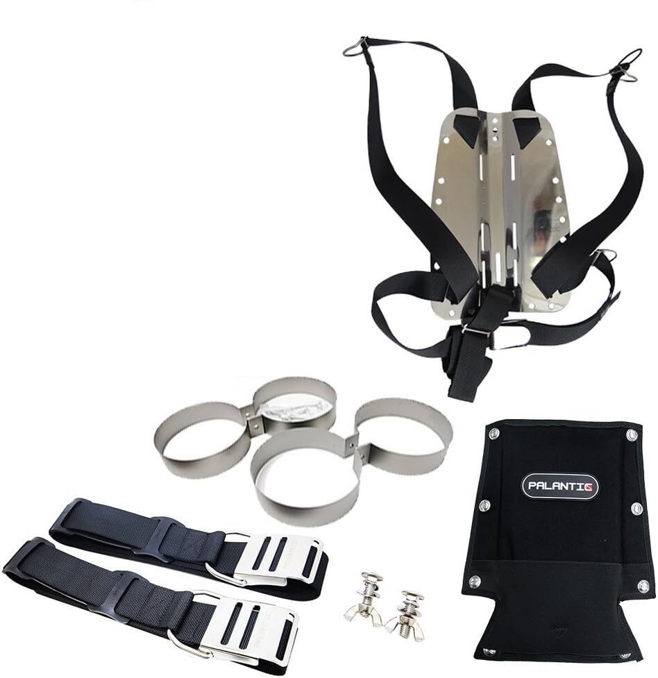 Palantic Xtreme Double Tank Backplate with Harness (40lb)