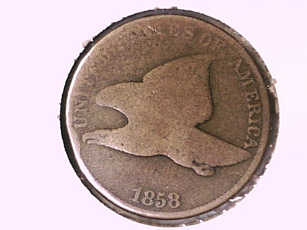 1858 Flying Eagle Cent Genuine Raw Ungraded 01082